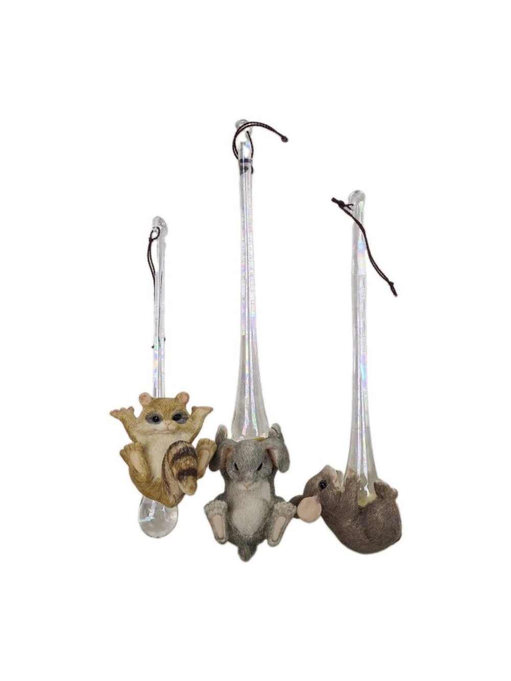 Charming Tails By Dean Griff Springtime Showers Set Of 3 89563 Ornament Vntg
